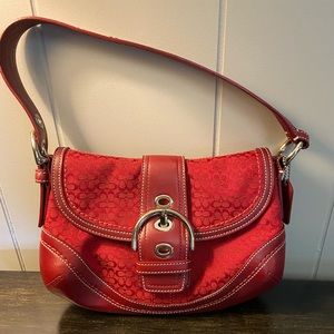 Coach Soho Buckle Bag Red Signature